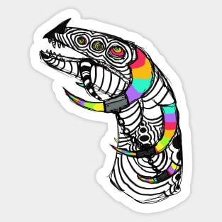 Psychedelic Dragon Sticker